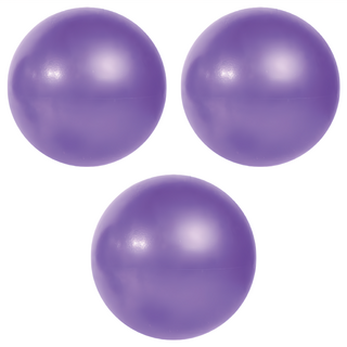 小麥購物 普拉提瑜珈球 附吹氣吸管 3個, 羅蘭紫