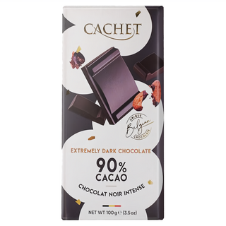 CACHET 凱薩 90%黑巧克力 100g, 1片