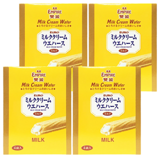 EMPIRE 雙盟 牛奶酥棒, 外層酥脆 香濃牛奶內餡, 獨立包裝 攜帶方便, 100g, 4盒
