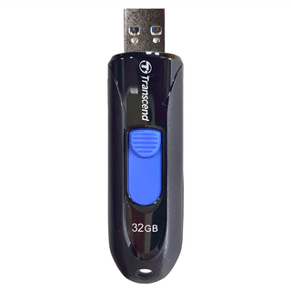 Transcend 創見 USB 3.1隨身碟 JetFlash 790 32GB 高速傳輸 滑動式無蓋設計 吊飾孔設計, 1個