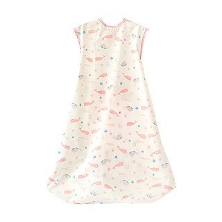 babyclo 多功能防水無袖圍兜, 粉色鯨魚款, 1個