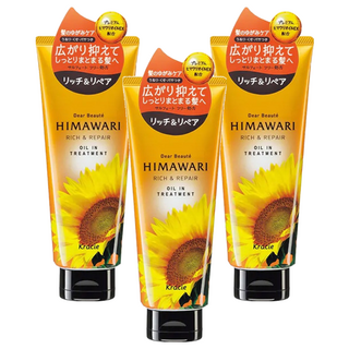 Kracie 葵緹亞 HIMAWARI 向日葵精粹亮采護髮乳N, 200g, 3條