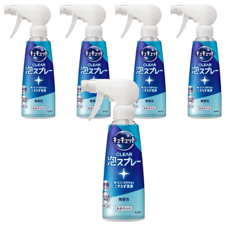 Kao 花王 Cucute 珂珂透 噴槍型泡泡洗碗精 280ml 無香, 5瓶