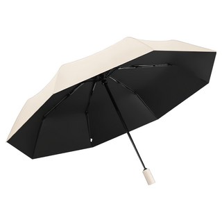 梧桐米 十二骨黑膠自動傘，深藏青/淺天藍/櫻花粉/曜石黑/深酒紅，鐵+防水布料, 1個