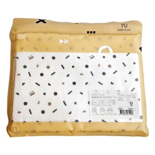 KU.KU Duckbill 酷咕鴨 KUKU PLUS 紗布大浴巾, 100%純棉, 72 x 91 cm, 極簡幾何, 1條