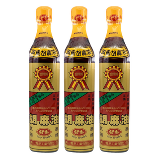 舒香頂級胡麻油，冬令進補、做月子專用，精選黑芝麻，全素，無化學色素、無香料、無防腐劑, 500ml, 3瓶