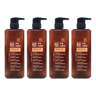 萌髮 淨屑洗髮精 淨油保濕 Moisture, 500g, 4瓶