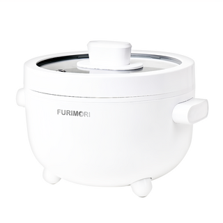 FURIMORI 富力森 多功能電火鍋, 2L大容量設計, 雙層鍋身, 防燙更安全, 透明上蓋，烹飪過程一目了然, FU-EH216