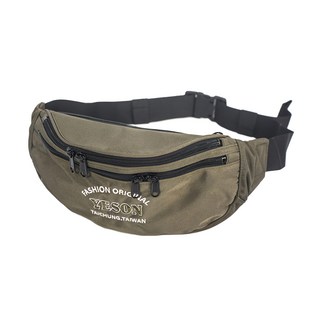 YESON 永生牌 7068 腰包 台灣製造 運動休閒輕便實用, 卡其色, 1個, 32 x 15 x 9cm