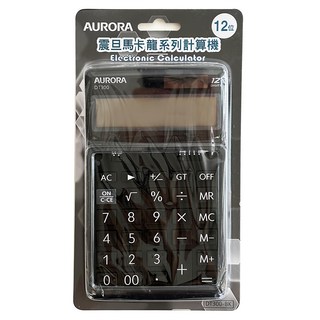 AURORA 震旦 12位馬卡龍系列計算機 DT300, 黑色, 1個