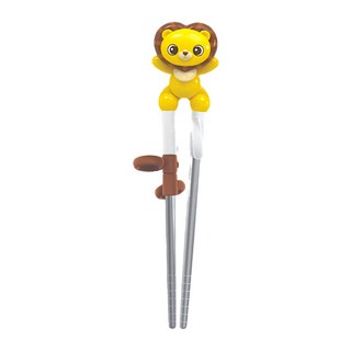 Edison 朋友 ST學習筷 3歲以上兒童適用 立體學習筷, 黃獅, 1雙