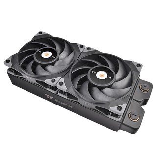 thermaltake 曜越 鋼影 TOUGHFAN 12 高風壓設計風扇，特殊液態結晶扇葉，金屬強化軸心，穩定耐用, CL-F082-PL12BL-A, 黑色, 1組