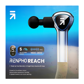 RENPHO 電動按摩槍, LED觸控面板, 僅680g, AI智能變速, 5+1段變速模式, R-C007