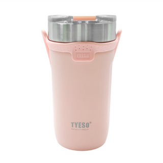 TYESO 泰碩 便攜不鏽鋼保溫杯, 粉色, 550ml, 1個