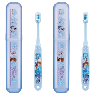 Skater 兒童牙刷 & 牙刷收納盒 冰雪奇缘 3-5歲, 冰雪奇緣 藍色, 1組, 2組
