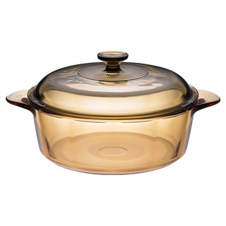 Corelle Brands 康寧餐具 Visions 晶彩透明鍋 3.2L, 25cm, 黃色, 1個