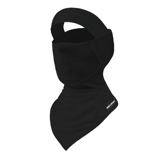 AREX SPORT 戶外騎行防曬面罩親膚冰絲網眼護臉遮頸脖圍三角巾 深夜黑, 1件