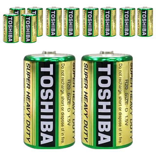 TOSHIBA 東芝 台灣公司貨 環保1號電池, 2顆, 6組