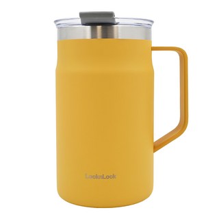 LocknLock 樂扣樂扣 都會馬克咖啡杯 600ml, 黃色, 1個