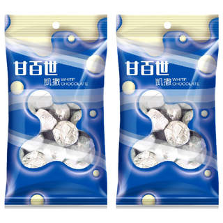 甘百世 凱撒白巧克力糖, 香濃巧克力, 150g, 2袋