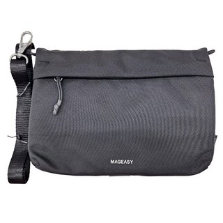 MAGEASY 2L Sacoche 機能掛繩隨行包 20mm Strap 石墨黑 (Cordura), 包包本體220 x 155 x 30mm, 1個