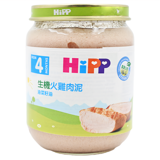 HiPP 喜寶 肉泥 4個月以上, 火雞肉, 125g, 1罐, 生機火雞肉泥