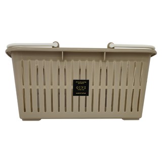 GINI 3134 多功能野餐方形提籃 L29.5xW15.5xH14.7cm, 奶茶色, 1個