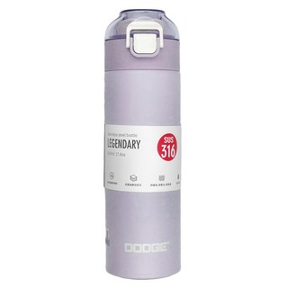 DODGE 道奇 316不鏽鋼彈蓋保溫瓶, 迷霧紫, 500ml, 1個