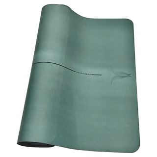 NAMASTE NAMASKARA+ 超細纖紋瑜珈墊, 186 x 68cm x 5mm, 綠松石色, 1張