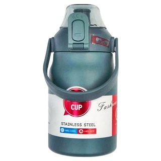 316不鏽鋼保溫杯 大容量 密封防漏 兩種飲用方式, 藍色, 900ml, 1個