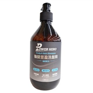 POWER HERO 勁漢英雄 強健豐盈洗髮精, 500ml, 1瓶