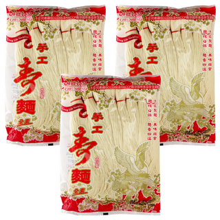 耆盛 手工壽麵, 紅外線殺菌 電器烘乾 全素可食, 600g, 3包