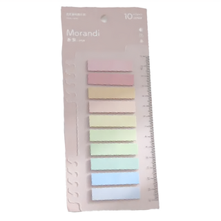 活頁便利 200張 10色, 索引貼1.1 x 4.5cm, 2個, 1組