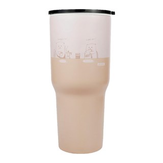 IKUK 艾可 台灣公司貨 陶瓷保溫珍奶杯, 厚片奶茶, 900ml, 1個