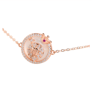 RADIANT STAR 璀璨之星 925純銀 12星座系列母貝手鍊生日禮物閨蜜手鍊 SL770 E款 獅子座手鍊