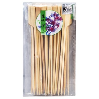 桂竹坊 竹籤 白皮鐵砲串 20公分, 1包
