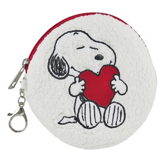 PEANUTS 史努比 史努比毛茸茸圓形零錢包