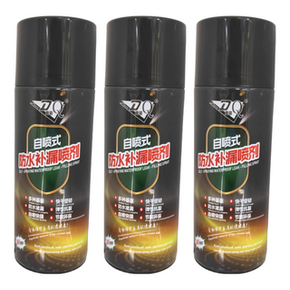 DQ 道騏 防水補漏噴膠 黑色, 3瓶