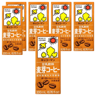 KIKKOMAN 龜甲萬 豆乳 麥芽咖啡風味 200mL, 6入