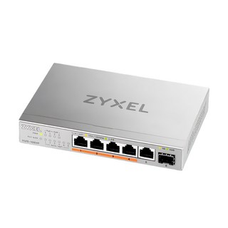 合勤 ZYXEL 6埠 Multi-Gig 無網管PoE交換器 XMG-105HP 網路擴展 快速穩定 隨插即用, 1個