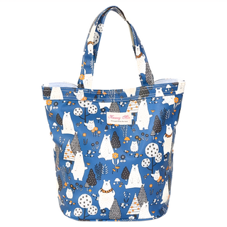 Kwang Min 英倫風防水袋 可愛北極熊, 藍色, 1個