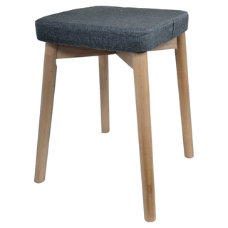 STYLE 格調 可堆疊亞麻高腳方凳 餐椅 化妝椅, CH-083-GR, 1個