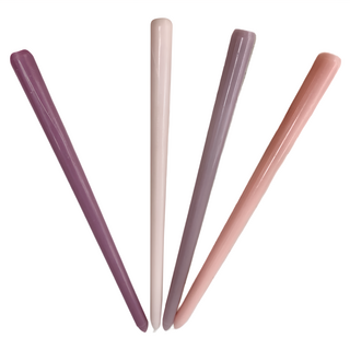 ins莫蘭迪歐式婚禮漸層蠟燭, 無煙蠟燭 蠟燭棉芯 5色可選, 粉紫色漸變, 289g, 1盒