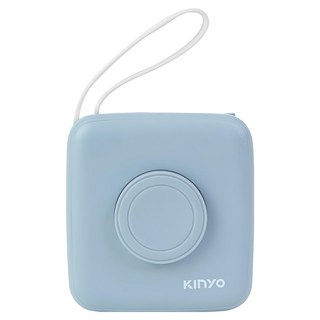 Kinyo 8in1小方糖大容量雙線行動充, KPB-2651BU, 藍色