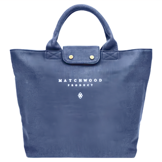 Matchwood Vintage 托特包 帆布材質, 海軍藍, 35.5 x 27 x 13cm