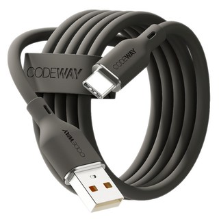 CODEWAY PALLET系列 USB-A-USB-C快充充電線, 黑色, 1條, 0.2m
