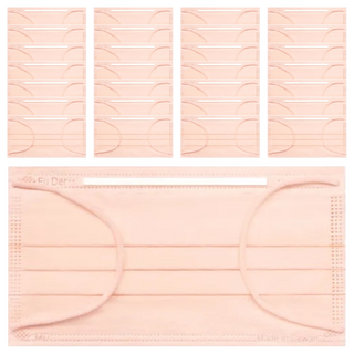 fuder 福德好罩 成人平面醫療口罩 未滅菌 17.5 x 9.5cm, 氣質橙, 50片, 6盒