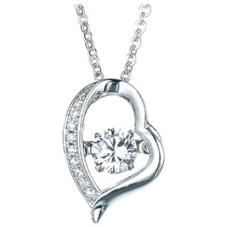 Crossfor Dancing Stone系列 純銀懸浮閃動項鍊