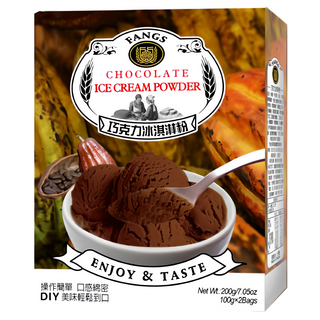 FANGS 方氏 巧克力冰淇淋粉 Set 2包, 200g, 1盒