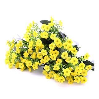 幸福村 人造酢漿草花叢, 3件, 黃色